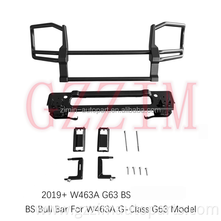 Modified Black Stainless Front Bumper Bull Bar Used For W463A G-Class G63